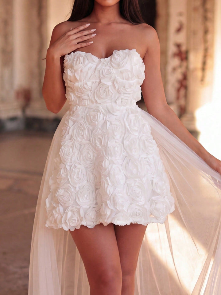 Rochie de mireasă SHEIN, bej