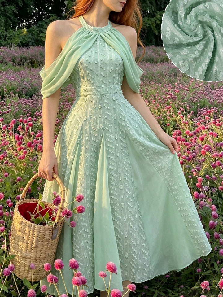 Rochie maxi SHEIN, verde