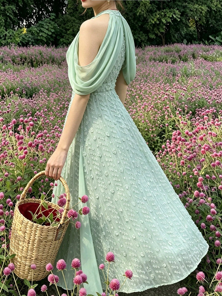 Rochie maxi SHEIN, verde