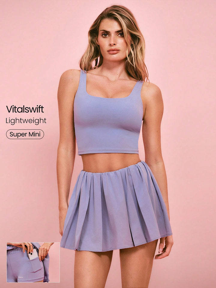 Fustă-pantalon SHEIN, vișiniu