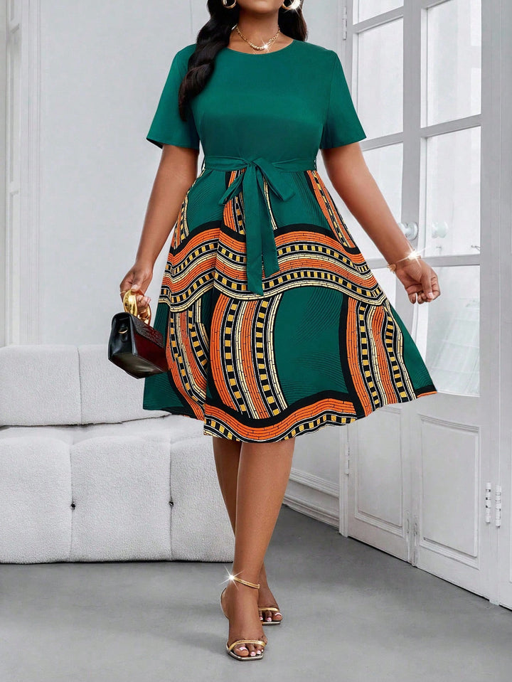 Rochie midi SHEIN, verde