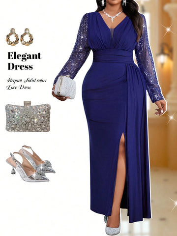 Rochie de ocazie SHEIN, albastru
