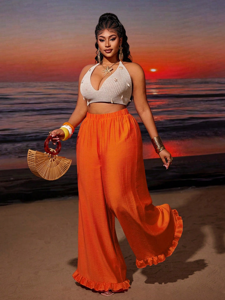 Pantaloni SHEIN, portocaliu