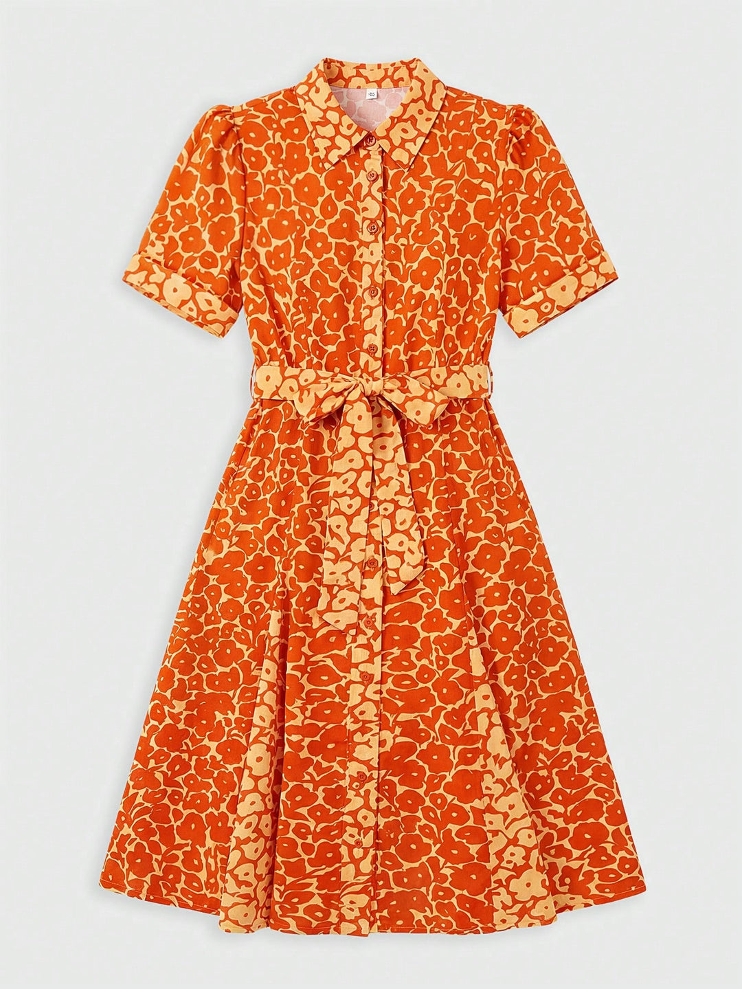 Rochie maxi SHEIN, portocaliu