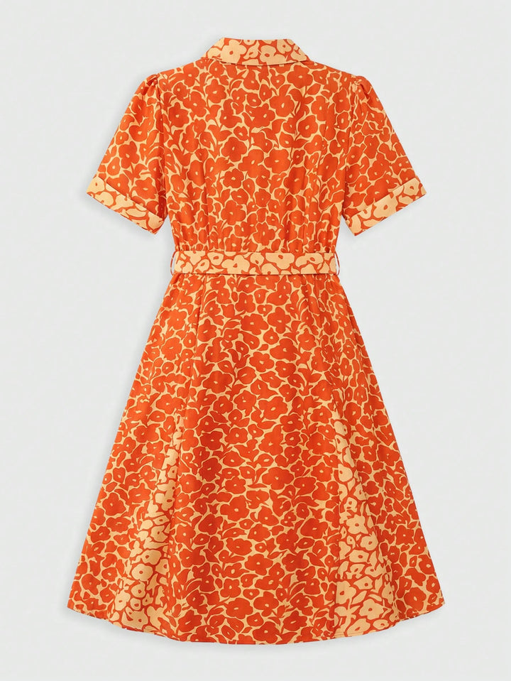 Rochie maxi SHEIN, portocaliu