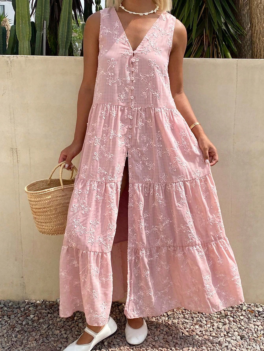 Rochie maxi SHEIN, roz