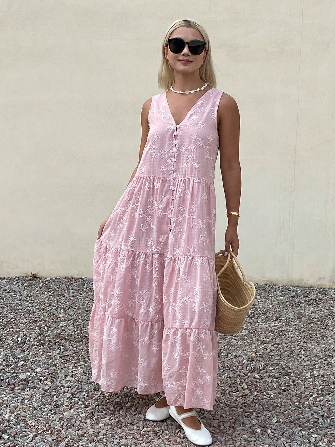 Rochie maxi SHEIN, roz