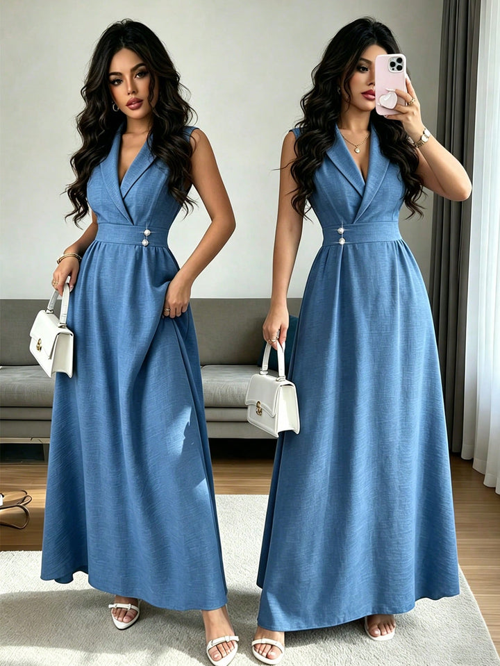 Rochie maxi SHEIN, albastru