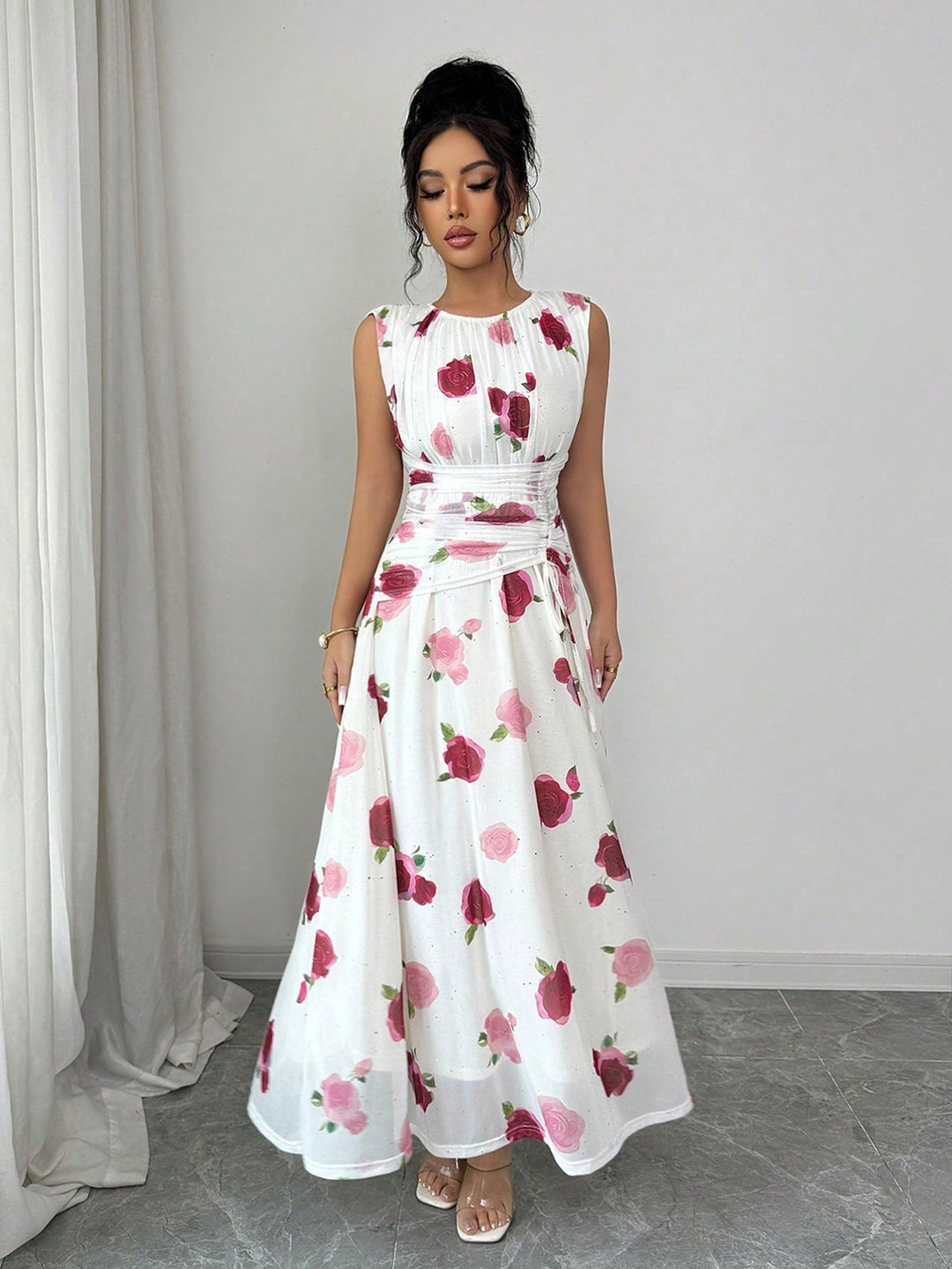 Rochie maxi SHEIN, mix culori