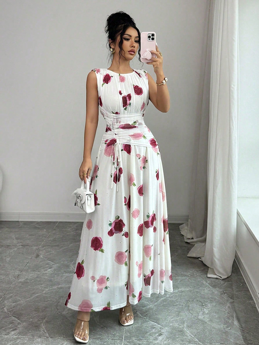 Rochie maxi SHEIN, mix culori