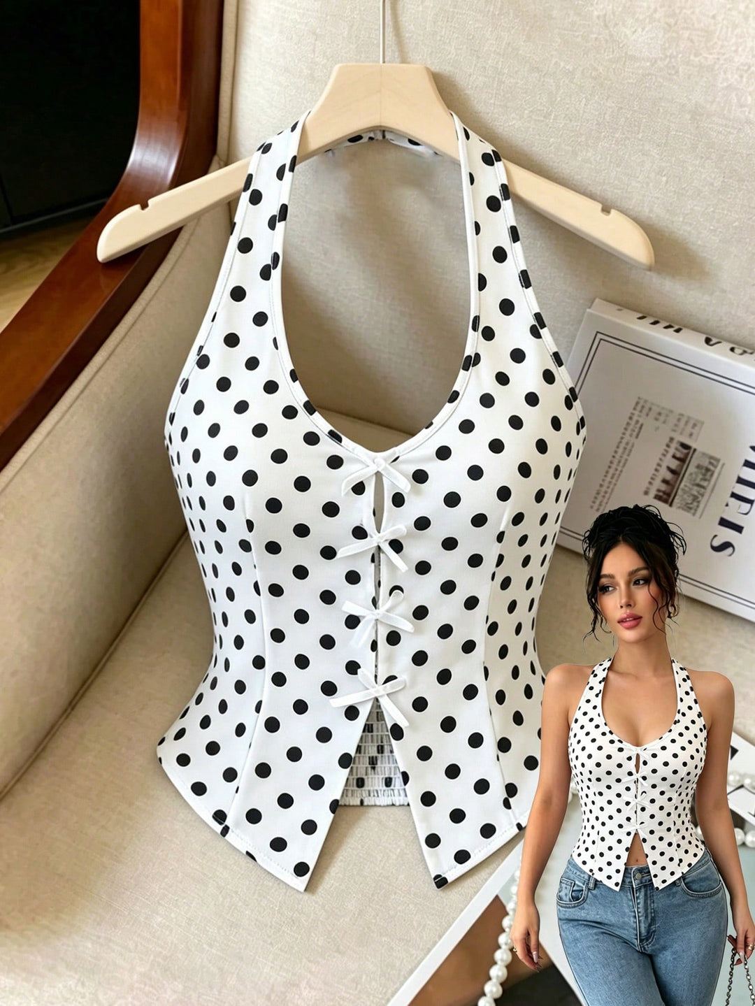 Top SHEIN, negru