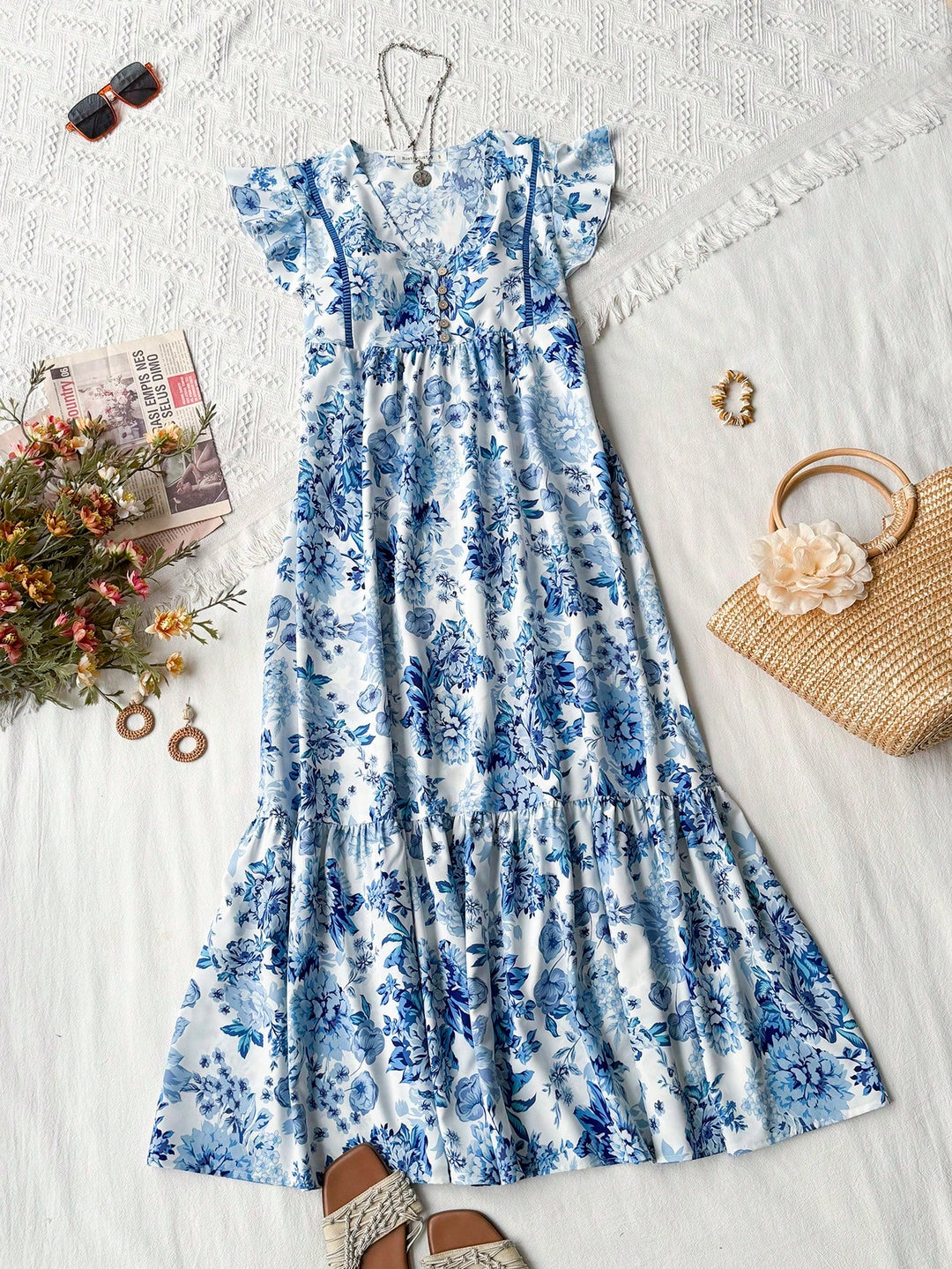 Rochie maxi SHEIN, albastru