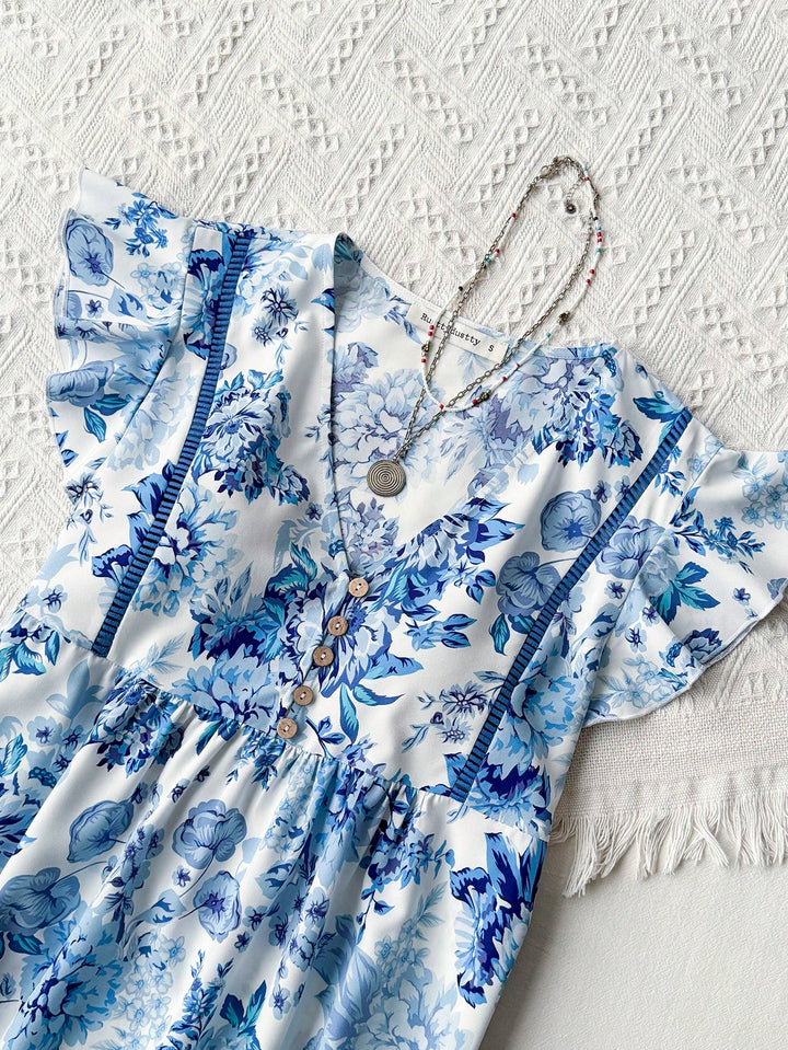 Rochie maxi SHEIN, albastru