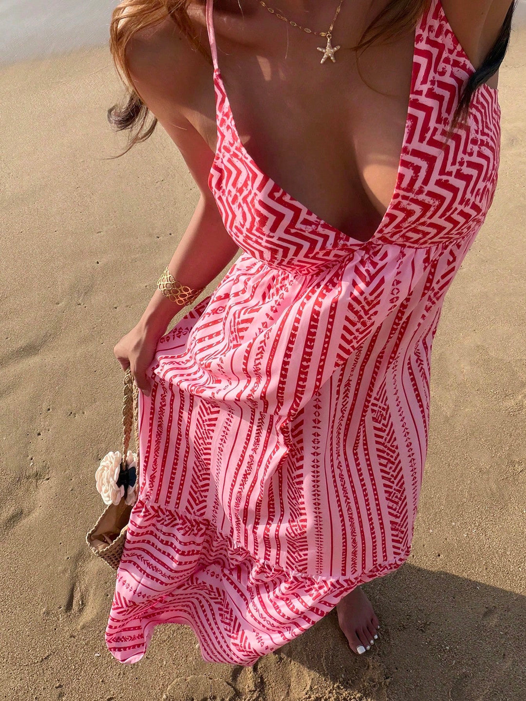 Rochie maxi SHEIN, mix culori