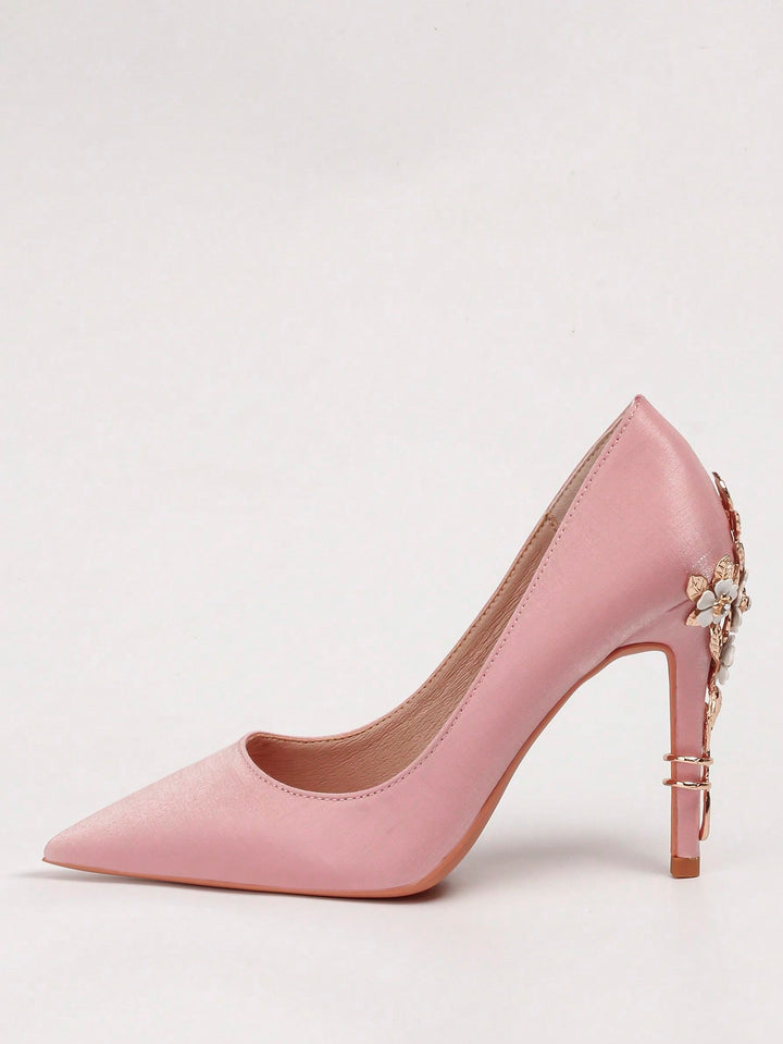 Pantofi cu toc SHEIN, roz