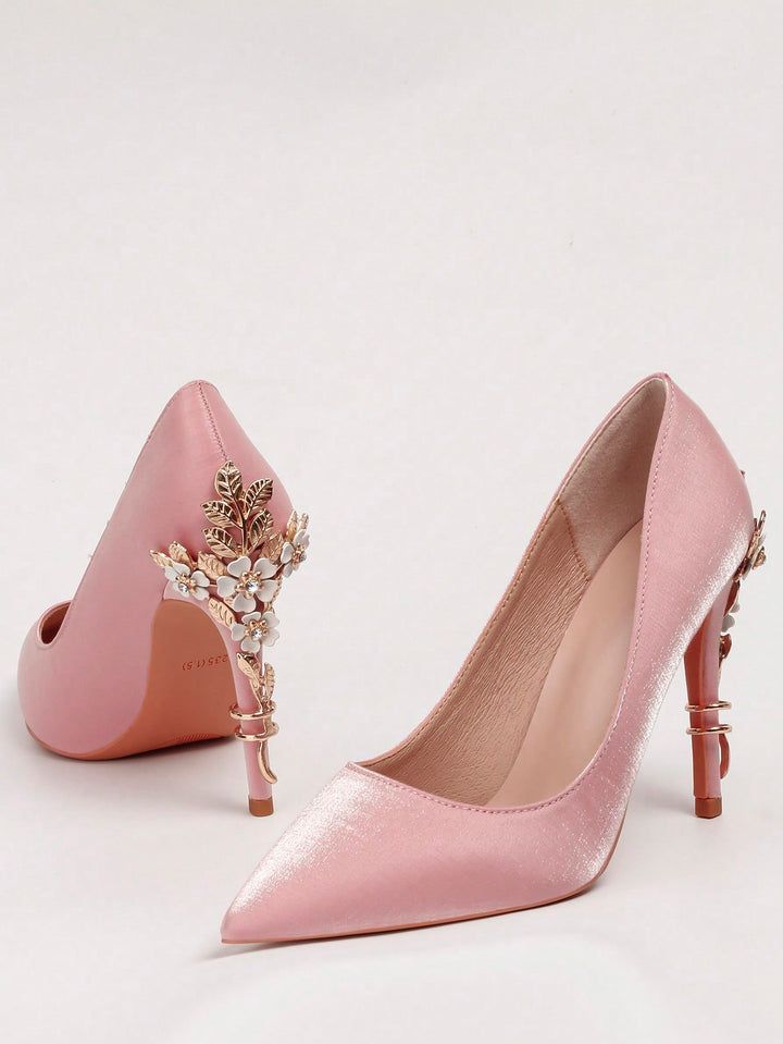 Pantofi cu toc SHEIN, roz