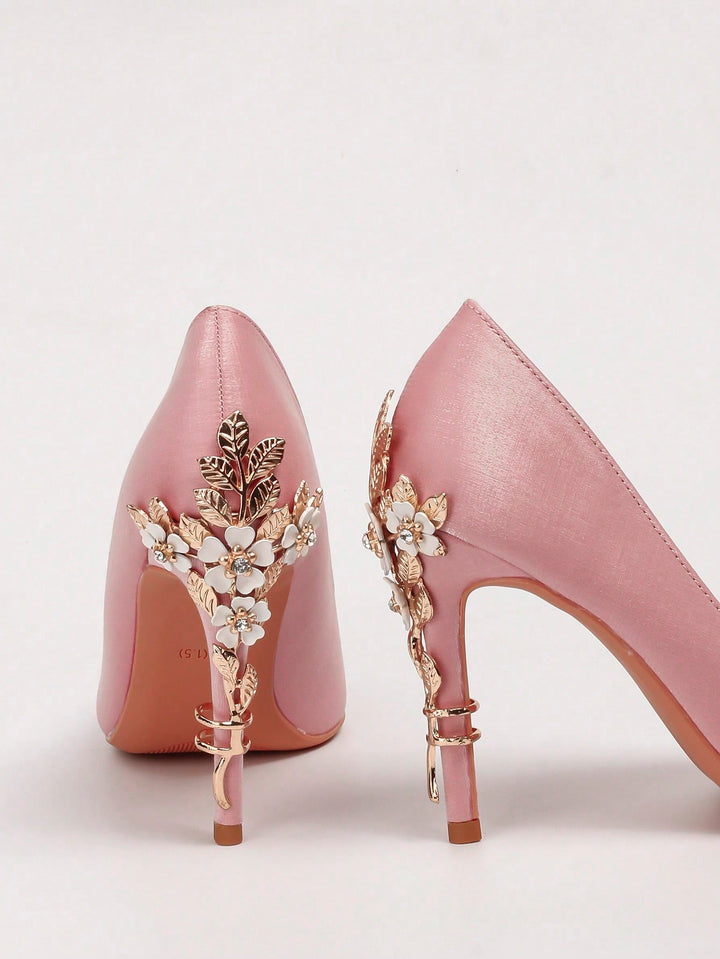 Pantofi cu toc SHEIN, roz