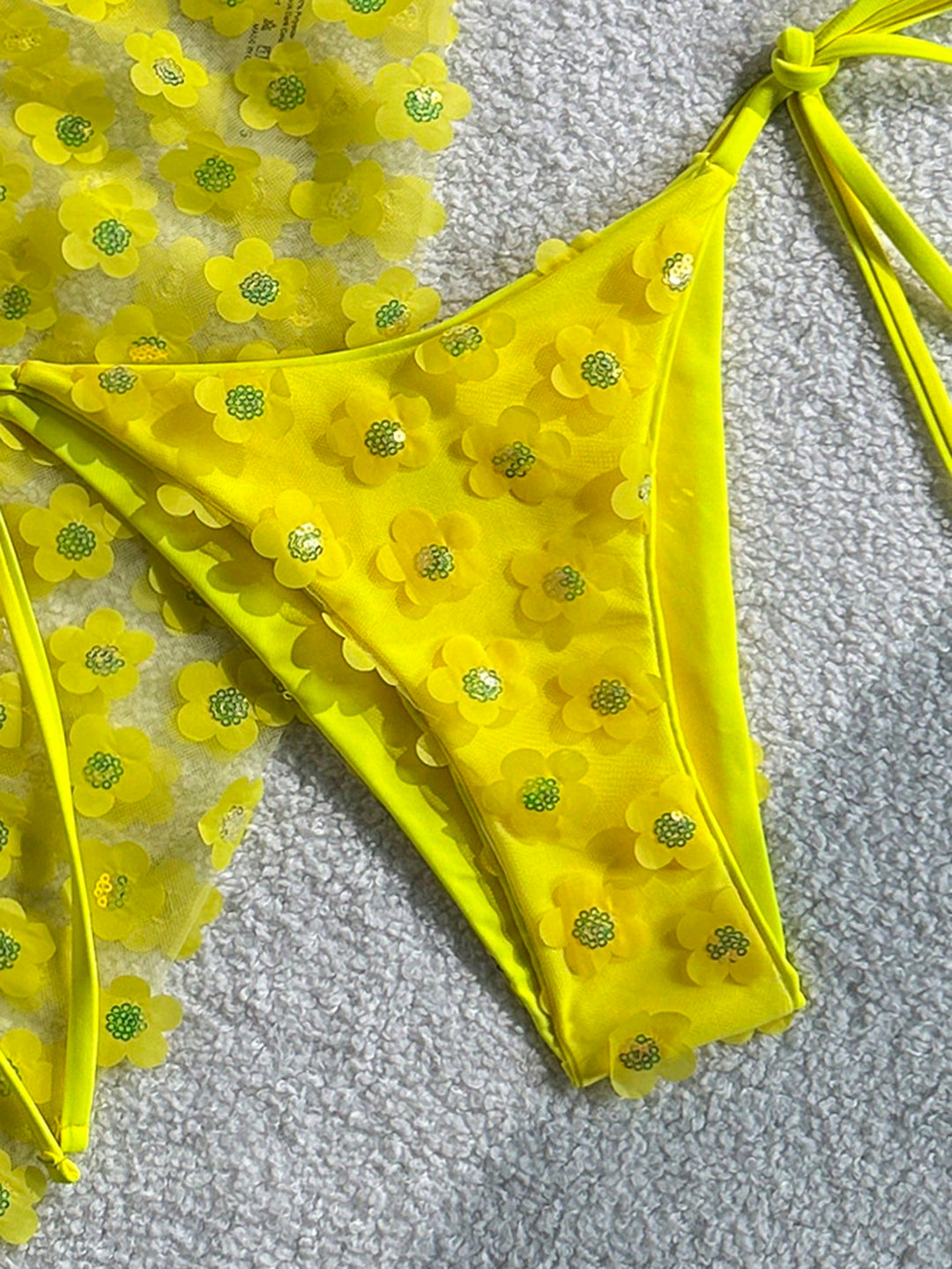 Set bikini SHEIN, galben