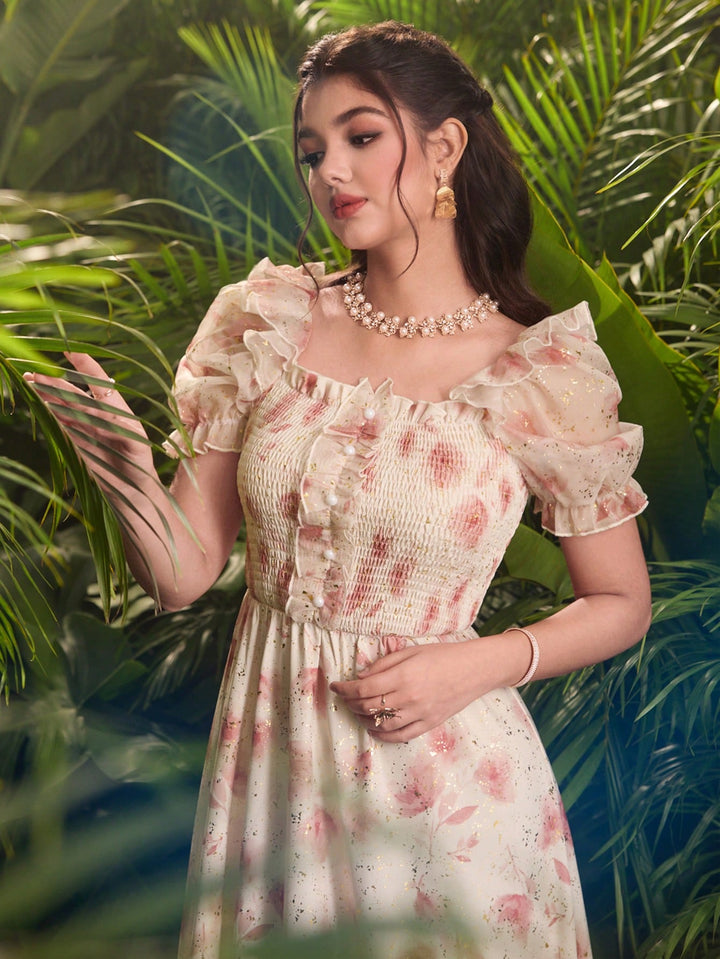 Rochie maxi SHEIN, mix culori