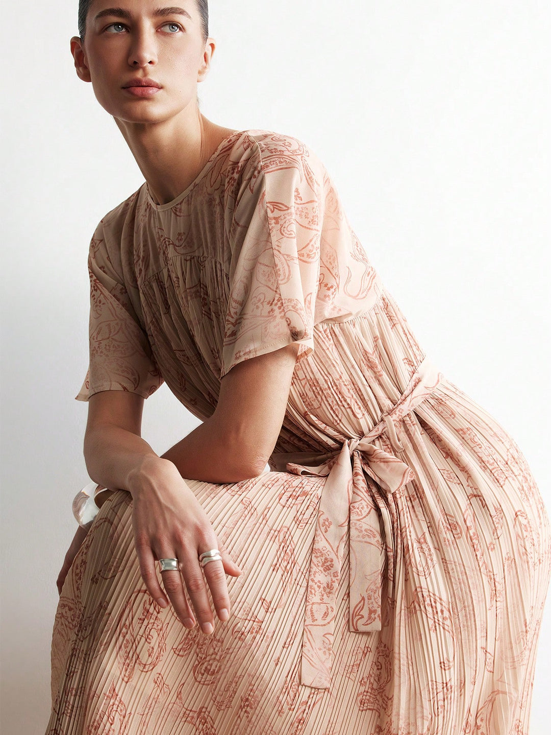 Rochie maxi SHEIN, kaki