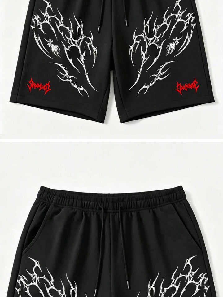 Pantaloni scurți SHEIN, negru