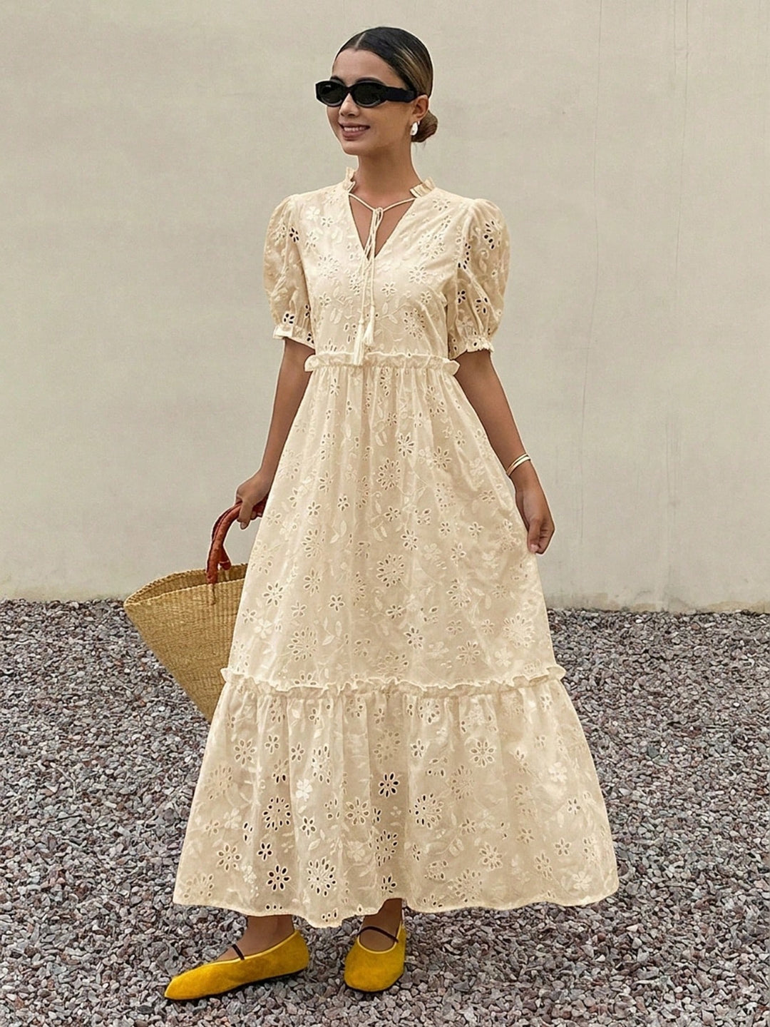 Rochie maxi SHEIN, portocaliu