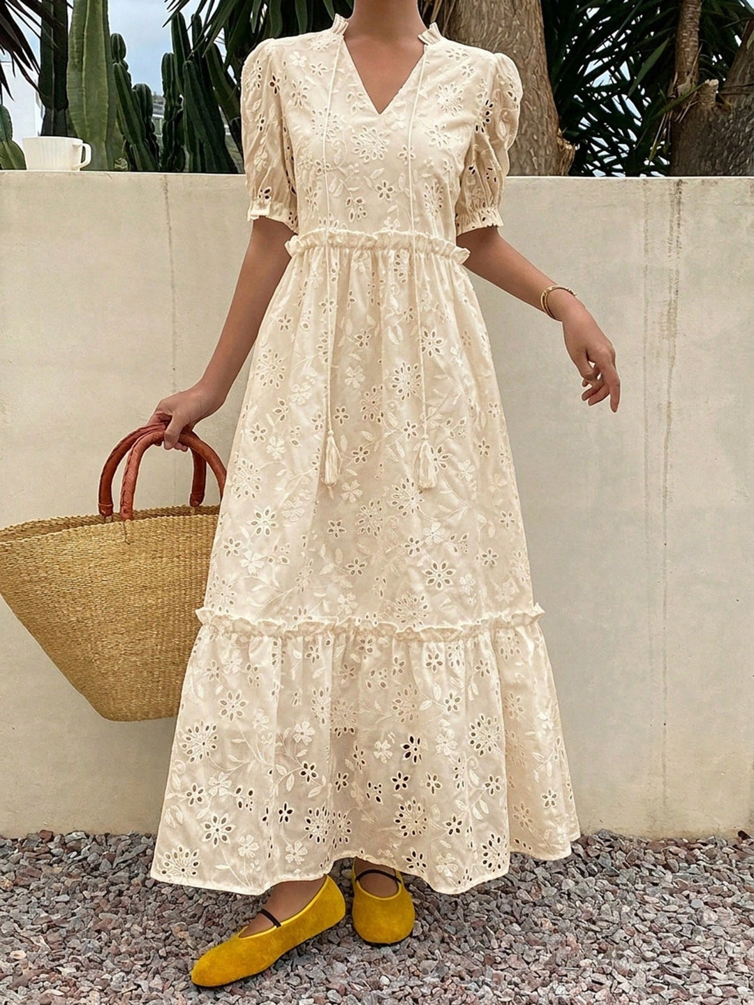 Rochie maxi SHEIN, portocaliu