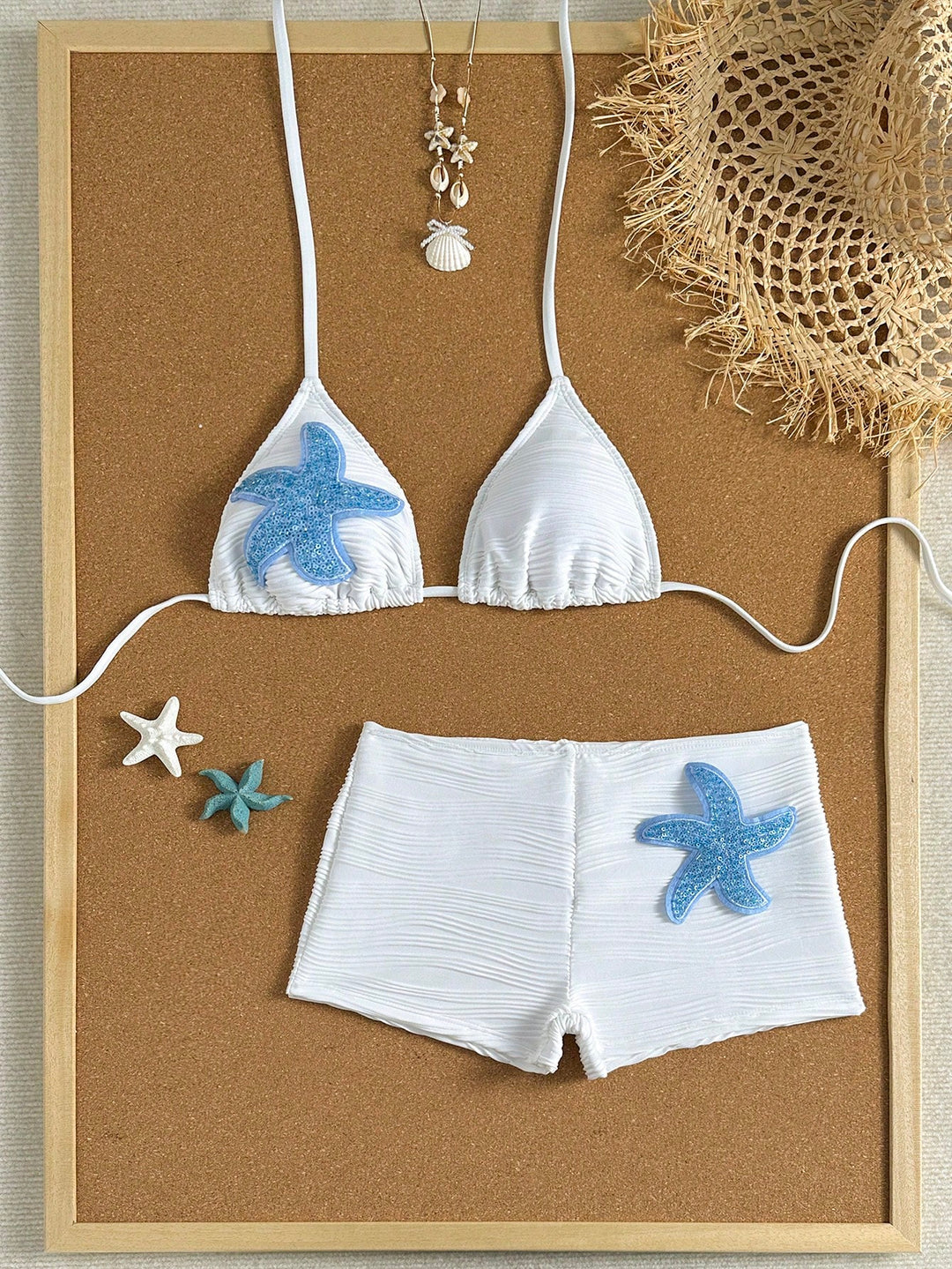Set bikini SHEIN, alb