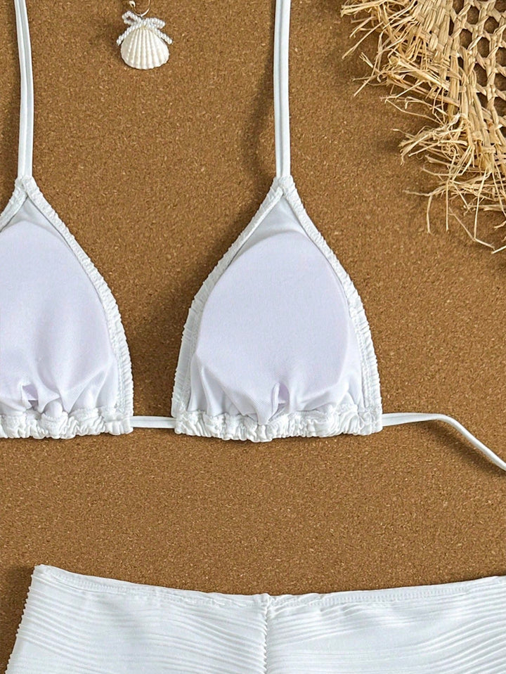 Set bikini SHEIN, alb