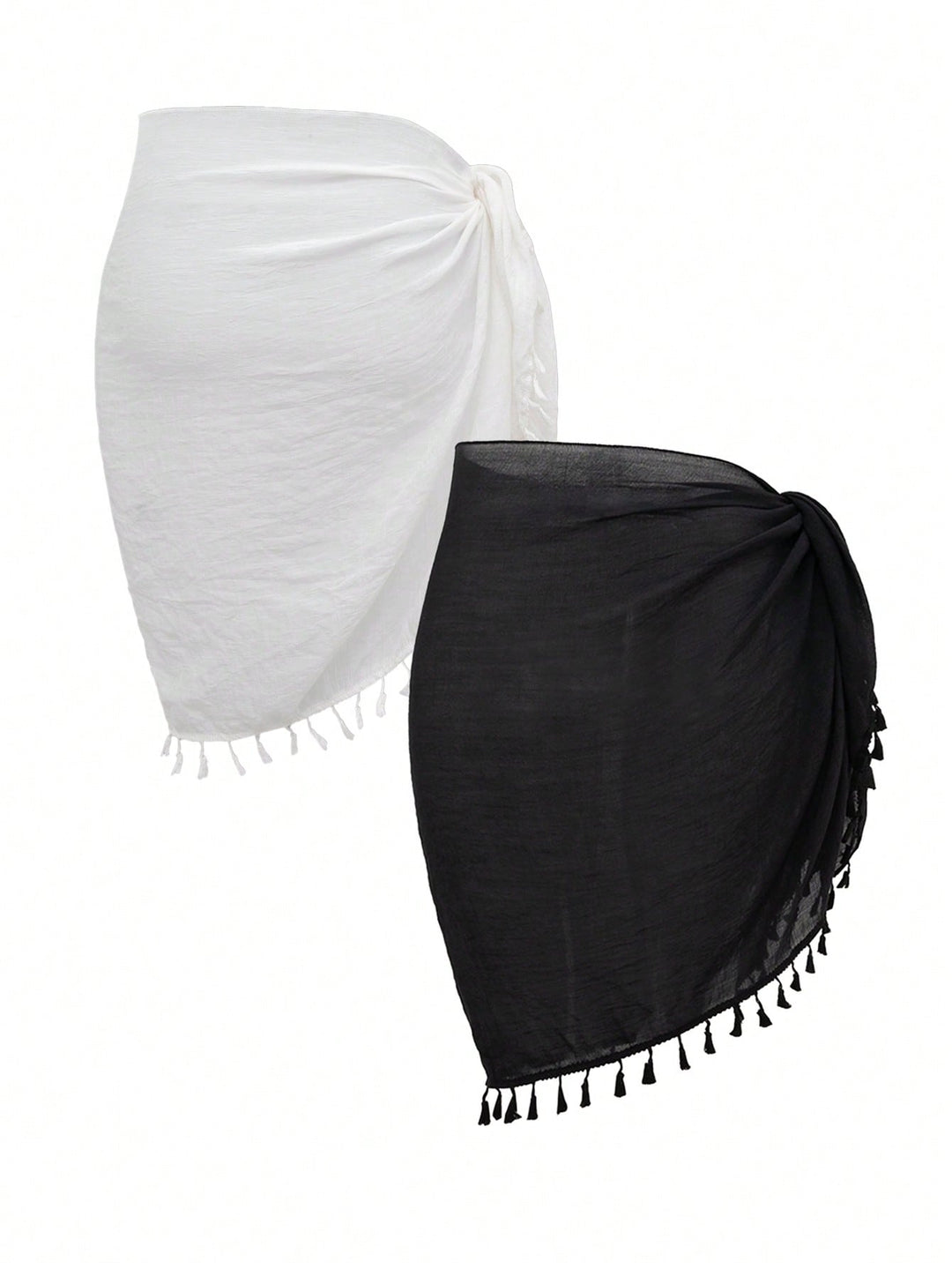 Fusta de plaja SHEIN, negru