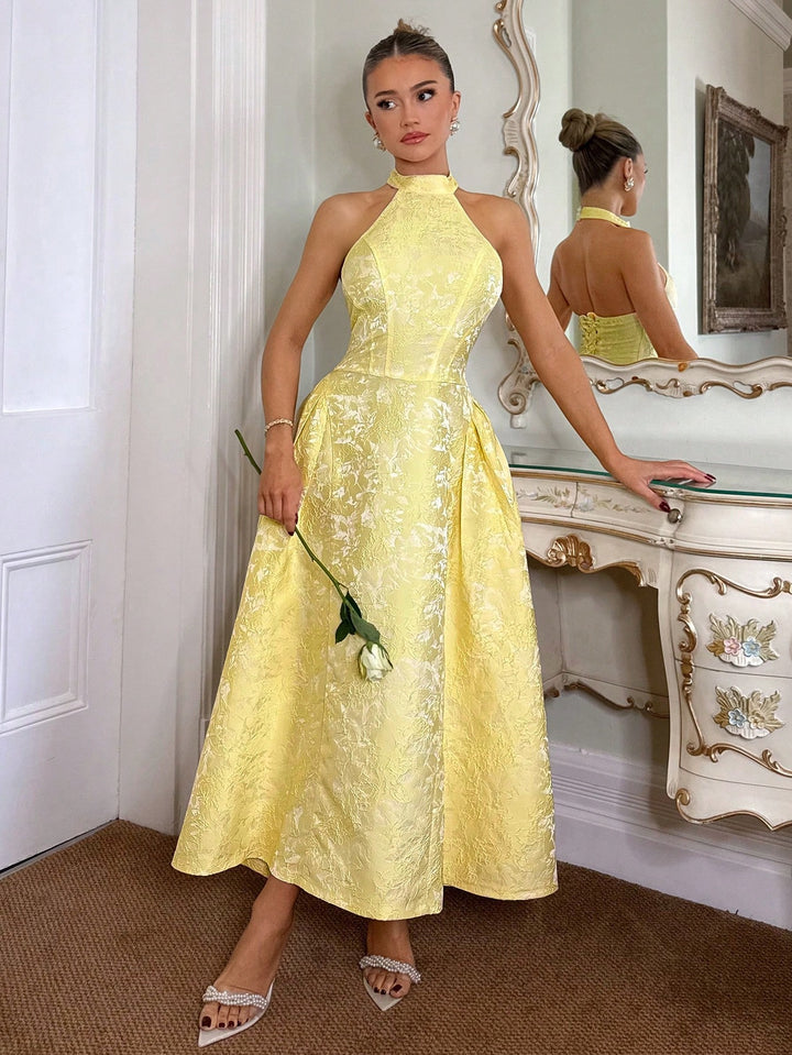 Rochie maxi SHEIN, galben