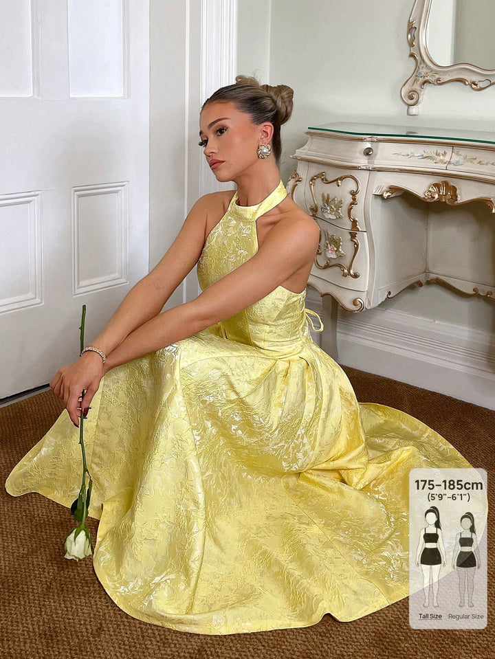 Rochie maxi SHEIN, galben