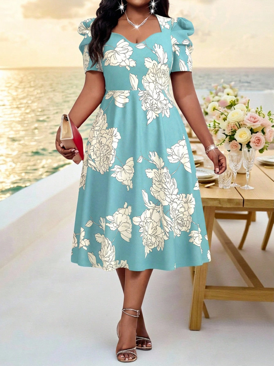 Rochie SHEIN, mix culori