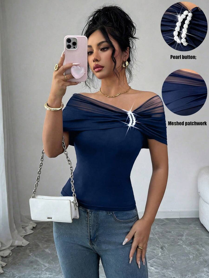 Top SHEIN, albastru