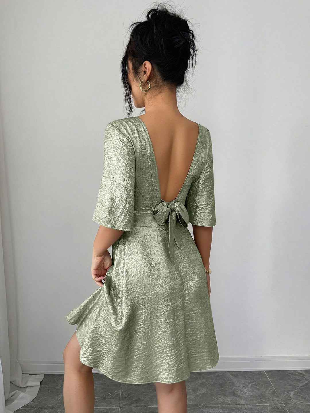 Rochie mini SHEIN, verde
