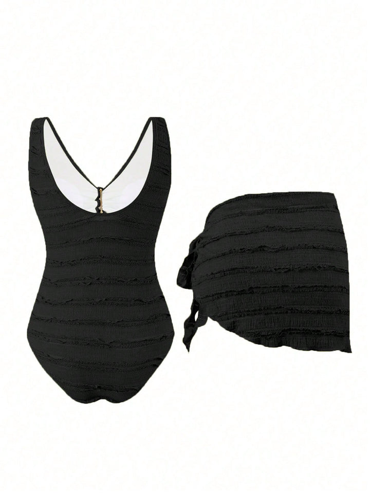 Costum de baie SHEIN, negru