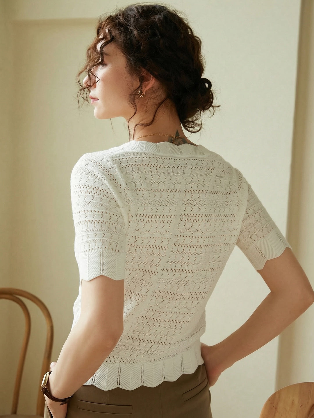 Top SHEIN, alb