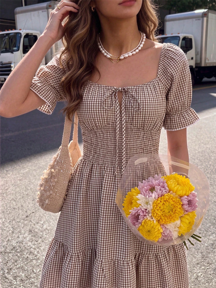 Rochie midi SHEIN, maro