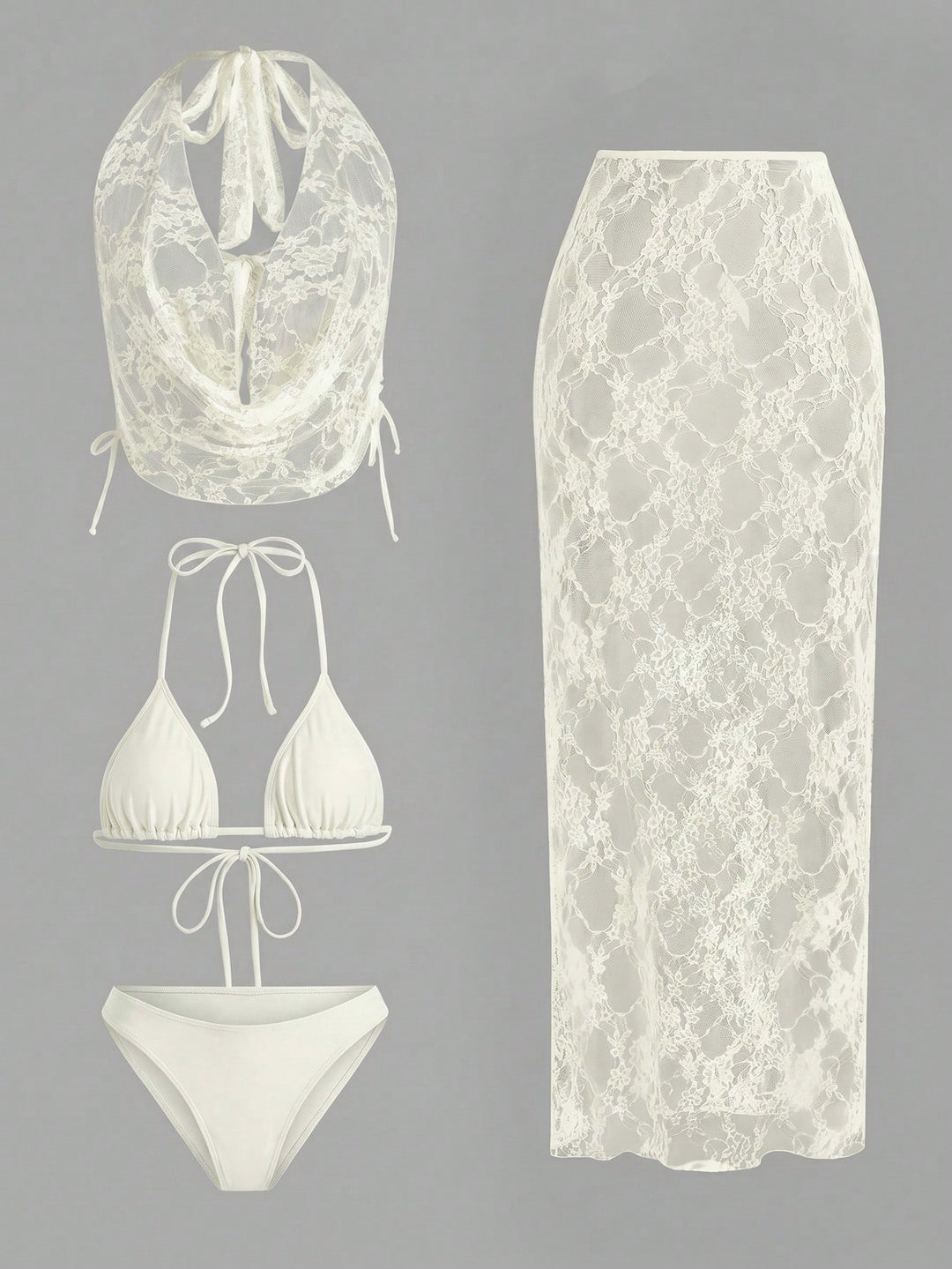 Set bikini SHEIN, roz