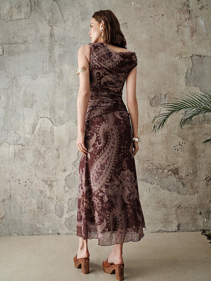 Rochie maxi SHEIN, mix culori