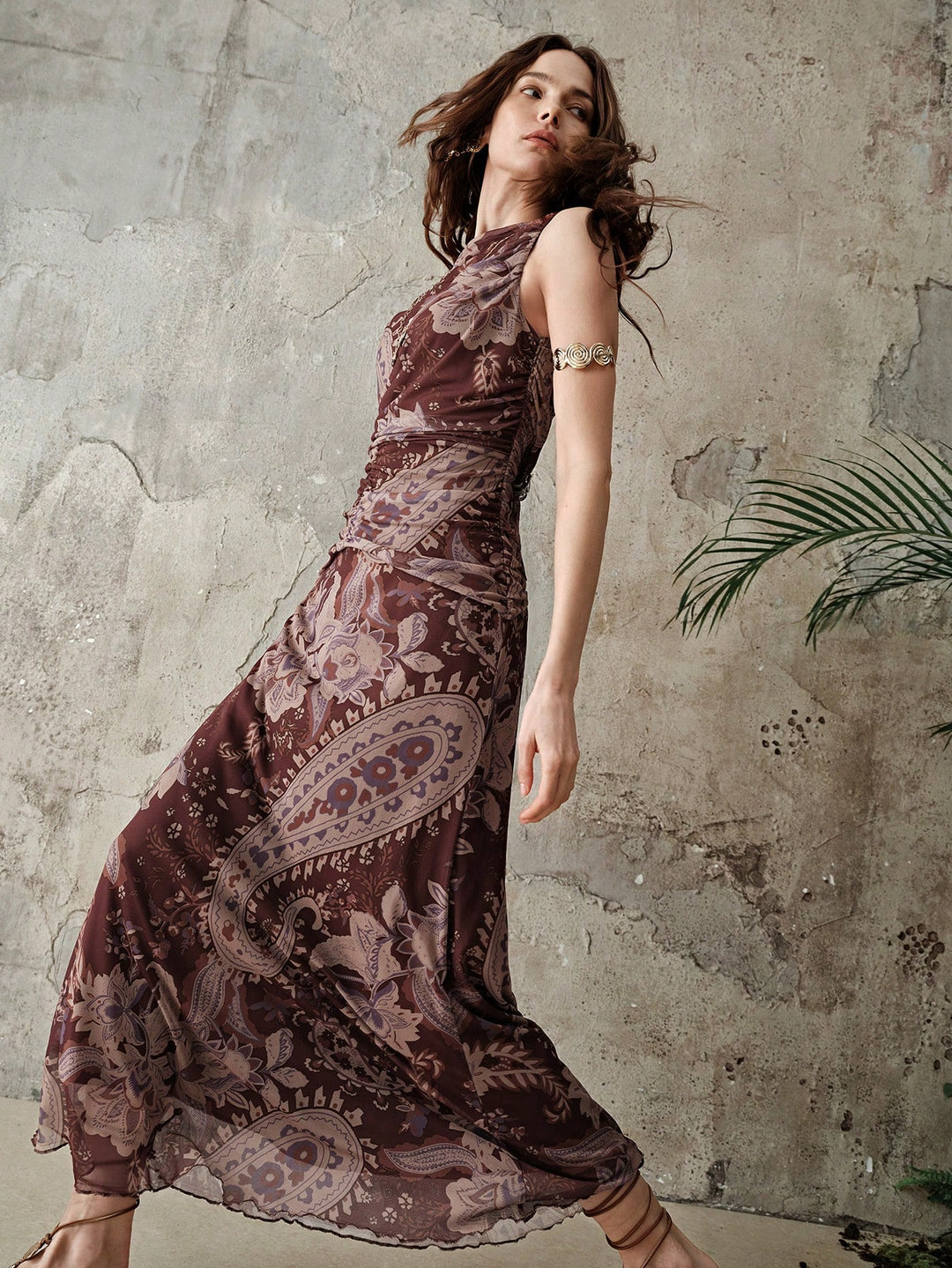Rochie maxi SHEIN, mix culori