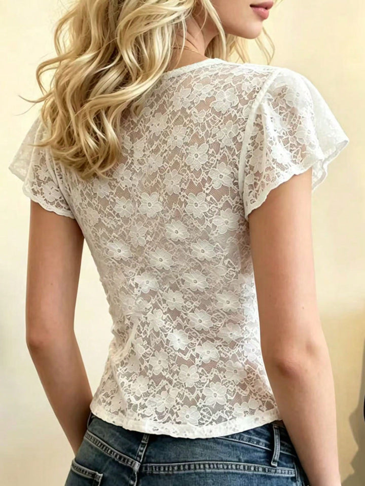 Top SHEIN, alb