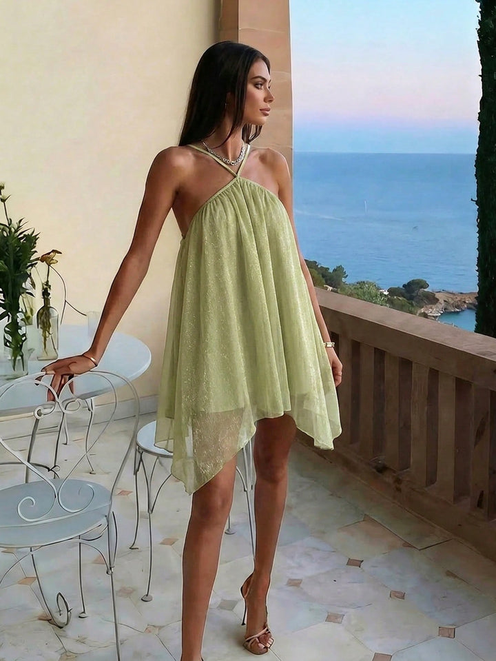 Rochie scurtă SHEIN, verde