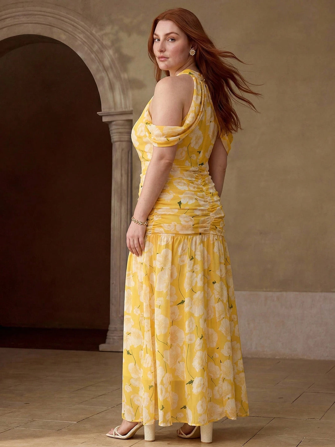 Rochie maxi SHEIN, mix culori