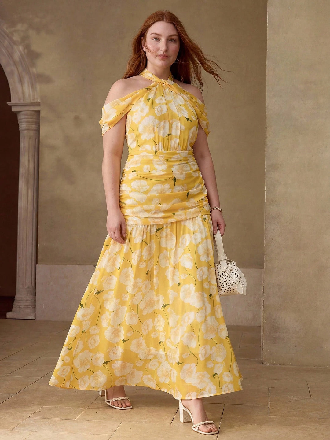 Rochie maxi SHEIN, mix culori