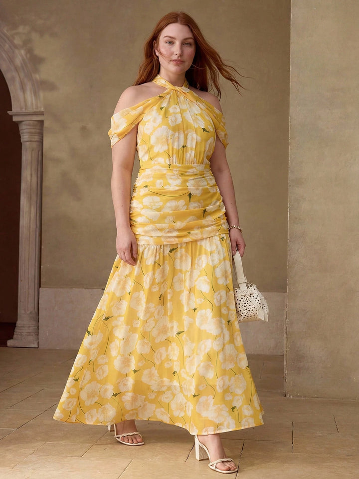 Rochie maxi SHEIN, mix culori
