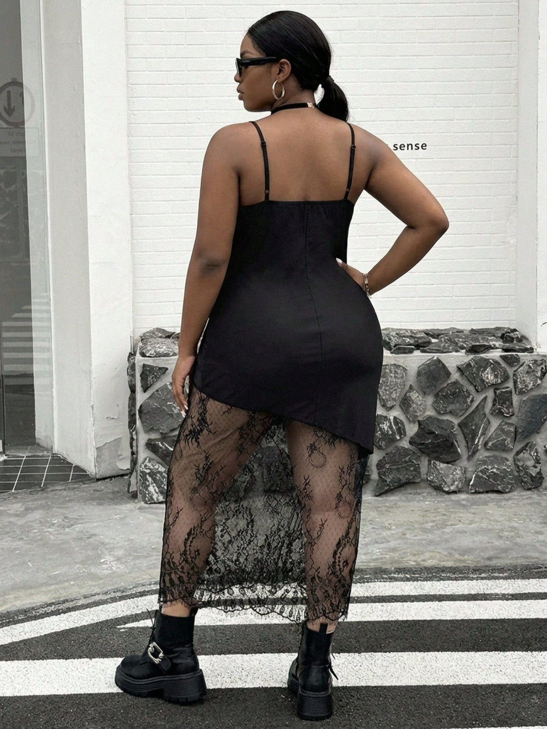 Rochie midi SHEIN, negru
