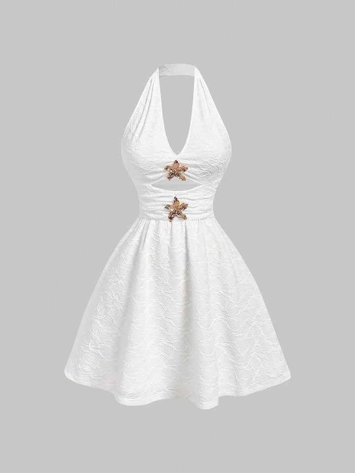 Rochie mini SHEIN, alb