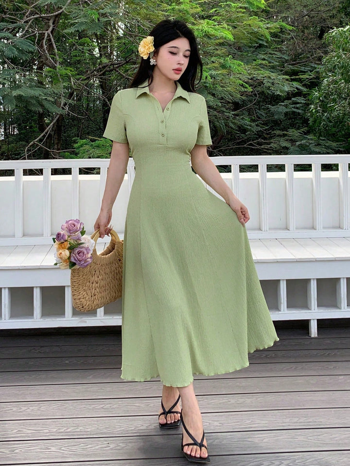 Rochie midi SHEIN, verde