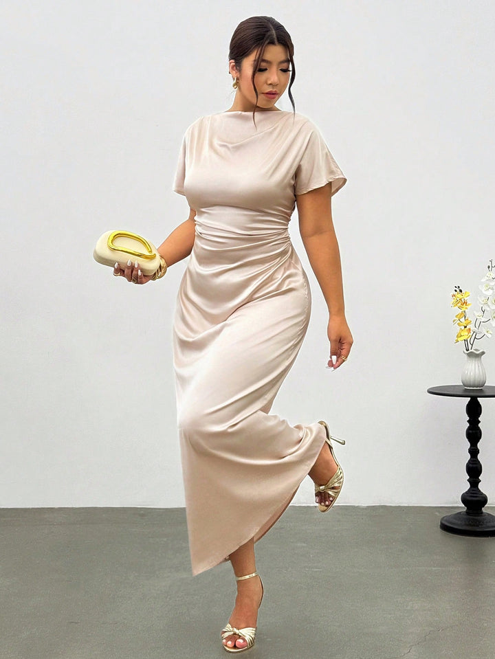 Rochie maxi SHEIN, crem